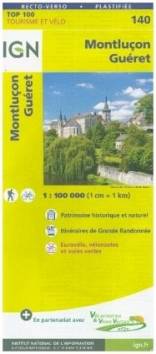 IGN Karte Top 100 SK 140, Tourisme et vélo, Montluçon - Guéret Patrimoine historique et naturel. Itinéraires de Grande Randonnée. Eurovélo, véloroutes et voies vertes Vertrieb in Deutschland über: https://www.geocenter.de

4. Aufl.