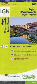 IGN Top 100 Karte 160, Tourisme et vélo, Agen - Marmande - Pays de l´Agenais 1:100000 Patrimoine historique et naturel. Itinéraires de Grande Randonnée. Eurovélo, véloroutes et voies vertes Vertrieb in Deutschland über: https://www.geocenter.de

4. Aufl.