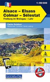 Outdoorkarte Frankreich 05: Elsass - Alsace / Colmar - Sélestat Freiburg im Breisgau - Lahr - Maßstab 1 : 50.000