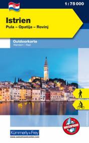 Istrien / Pula - Opatija - Rovinj 1:75.000 Outdoorkarte: Wandern / Rad