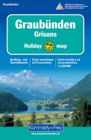 Graubünden / Grisons / Grigioni - Holiday Map Ausflugs- und Touristikkarte 1:120.000