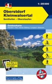 Oberstdorf - Kleinwalsertal Sonthofen - Oberstaufen / Outdoorkarte 1:35000 Wandern, Rad, Nordic Walking, Langlauf, Skitouren. 1 : 35.000. Waterproof

2. Aufl. 2011