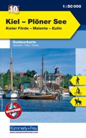 Kiel - Plöner See Kieler Förde, Malente, Eutin.  - Wandern, Rad, Reiten. 1 : 50.000, waterproof Outdoor-Karten Deutschland Nr. 10