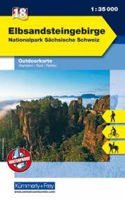 Elbsandsteingebirge Nationalpark Sächische Schweiz. Wandern, Rad, Reiten. 1 : 35.000, waterproof Outdoor-Karten Deutschland Nr. 18