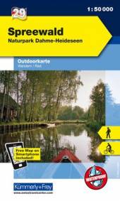 Spreewald Naturpark Dahme-Heideseen Outdoorkarte Deutschland 29