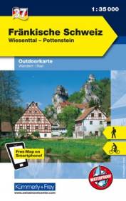 Fränkische Schweiz   Wiesenttal - Pottenstein. - Wandern, Rad. 1 : 35.000, Waterproof Outdoorkarte Deutschland 37. Wandern / Rad
