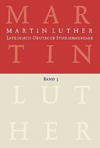 Martin Luther Lateinisch-Deutsche Studienausgabe, Band 3: Die Kirche und ihre Ämter Günther Wartenberg † und Michael Beyer (Hrsg.) 
eingeleitet von Wilfried Härle