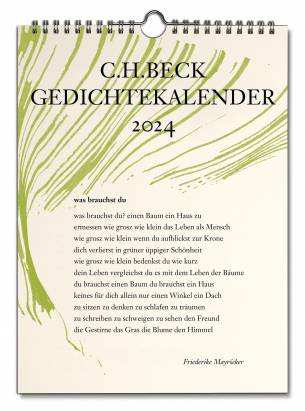 C.H. Beck Gedichtekalender 2024 Kleiner Bruder 2024 (40. Jahrgang). Mit Illustrationen von Chris Campe