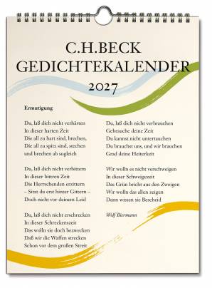 C.H. Beck Gedichtekalender - Kleiner Bruder 2027 (43. Jahrgang)  Mit farbigen Pinsel-Vignetten von Chris Campe