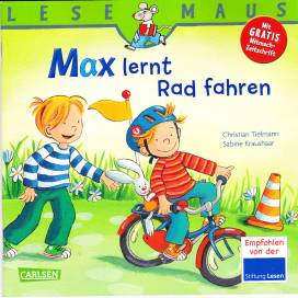 Max lernt Rad fahren Mit Gratis Mitmach- Zeitschrift