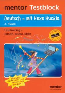 Deutsch - mit Hexe Huckla (2. Klasse) Lesetraining - rätseln, testen, üben Punkte sammeln und Hexencode knacken!