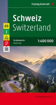 Schweiz - Straßenkarte 1:400.000  Citypläne, Touristische Informationen, Ortsregister mit Postleitzahlen