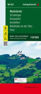 Mostviertel - Strudengau - Donauland - Amstetten - Waidhofen a.d. Ybbs - Steyr, Wanderkarte 1:50.000 Wander-Rad-Freizeitkarte 1:50.000 Österreich
