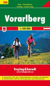 Vorarlberg Rad- und Freizeitkarte 1:100.000