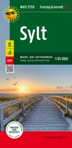 Sylt Wander-, Rad- und Freizeitkarte 1:35.000