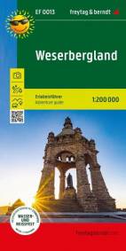 Weserbergland - 1:200.000 Erlebnisführer - Freizeitkarte mit touristischen Infos auf Rückseite, wasserfest und reißfest