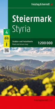 Steiermark, Straßen- und Freizeitkarte 1:200.000 Styria