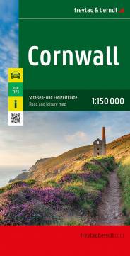 Cornwall, Straßen- und Freizeitkarte 1:150.000 Mit Infos und Top Tips