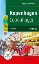 Kopenhagen, Stadtplan 1:10.000 City Pocket, Innenstadtplan, wasserfest und reißfest