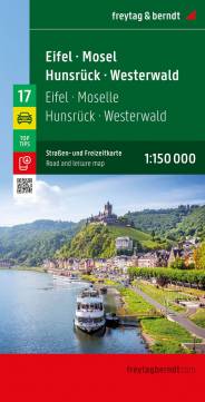 Eifel - Mosel - Hunsrück - Westerwald  Straßen- und Freizeitkarte 1:150.000