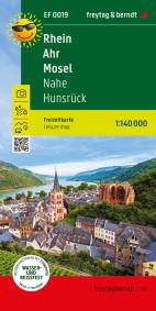 Rhein - Ahr - Mosel, Freizeitkarte 1:140.000 Nahe - Hunsrück, Ausflugskarte mit touristischen Infos auf Rückseite, wetterfest und reißfest