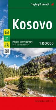 Kosovo, Straßen- und Freizeitkarte 1:150.000 Mit Top Tips, Innenstadtplan