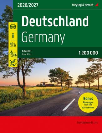 Deutschland, Autoatlas 1:200.000, 2026/2027