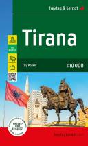 Tirana - Stadtplan 1:10.000 City Pocket, Innenstadtplan, wasserfest und reißfest