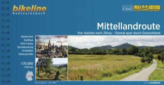 Mittellandroute - Von Aachen nach Zittau - Einmal quer durch Deutschland Maßstab 1:75.000, 1.044 km, wtterfest/reißfest, GPS-Tracks Download, LiveUpdate 2. überarbeitete Auflage 2023