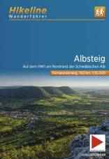 Albsteig Auf dem HW1 am Nordrand der Schwäbischen Alb, 1:35.000, 360 km, GPS-Tracks Download, Live-Update