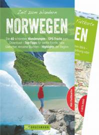 Zeit zum Wandern - Norwegen  Die 40 schönsten Wanderungen – GPS-Tracks zum Download – Top-Tipps für sanfte Fjorde, raue Gletscher, einsame Buchten – Highlights der Region - mit Faltkarte