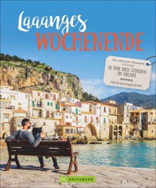 Laaanges Wochenende Die schönsten Reiseziele in Europa. In nur drei Stunden im Urlaub. Mit Erlebnisgarantie.  Autor/inn/en:
Barbara Geier, Thomas Stankiewicz, Thomas Migge, Dörte Saße, Gunnar Habitz, Ralf Johnen, Waltraud Pfister-Bläske, Silke Heller-Jung, Udo Haafke, Thomas Krämer, Rainer Hackenberg, Hans Zaglitsch, Ingolf Pompe