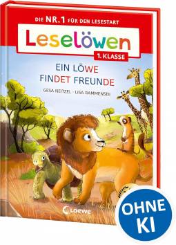 Leselöwen 1. Klasse - Ein Löwe findet Freunde (Großbuchstabenausgabe)