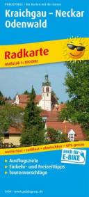 PublicPress Radkarte Kraichgau - Neckar - Odenwald Mit Ausflugszielen, Einkehr- & Freizeittipps, wetterfest, reissfest, abwischbar, GPS-genau. 1:100000. Auch für E-Bike