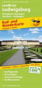 PublicPress Rad- und Wanderkarte Landkreis Ludwigsburg, Bietigheim-Bissingen, Marbach - Vaihingen Mit Ausflugszielen, Einkehr- & Freizeittipps, wetterfest, reissfest, abwischbar, GPS-genau. 1:50000. Auch für E-Bike. 1 : 50.000 6., überarb. Aufl.