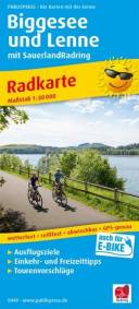 Biggesee und Lenne, Radkarte 1:50.000 mit SauerlandRadring Radkarte mit Ausflugszielen, Einkehr- & Freizeittipps, wetterfest, reissfest, abwischbar, GPS-genau