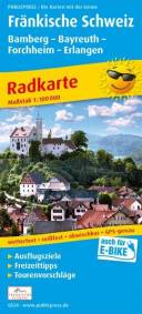 Fränkische Schweiz Radkarte mit Ausflugszielen, Einkehr- & Freizeittipps sowie Mountainbike- und Rennradrouten, E-Bike-Verleih- und Ladestationen, wetterfest, reissfest, abwischbar, GPS-genau. 1:100000