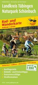 Landkreis Tübingen - Naturpark Schönbuch, Rad- und Wanderkarte 1:50.000 Rad- und Wanderkarte mit Ausflugszielen, Einkehr- & Freizeittipps, Tourenvoschlägen und Straßennamen, wetterfest, reißfest, abwischbar, GPS-genau