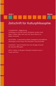 Zeitschrift für Kulturphilosophie 2018 Bd. 1