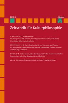 Zeitschrift für Kulturphilosophie 2018 Bd. 2