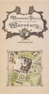 Monumental-Plan der Kreishaupt- und Universitäts-Stadt Würzburg Stadtplan Würzburg um 1900