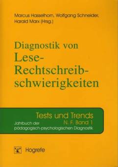 Diagnostik von Lese- Rechtschreibschwierigkeiten Tests und Trends Band 1 Jahrbuch der pädagogisch-psychologischen Diagnostik