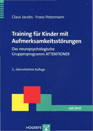 Training für Kinder mit Aufmerksamkeitsstörungen Das neuropsychologische Gruppenprogramm ATTENTIONER  2., überarbeitete Aufl. 2008

inkl. DVD; Die 1. Auflage ist unter der Autorenschaft Claus Jacobs, Dietmar Heubrock, Despina Muth und Franz Petermann erschienen.