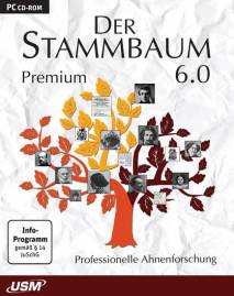 Der Stammbaum 6.0 Premium Professionelle Ahnenforschung 1 CD-ROM für Win + 300-seitiges Handbuch