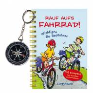 Rauf aufs Fahrrad! Wichtiges für Radfahrer Mit Kompass zum Ausrichten der Fahrradkarte