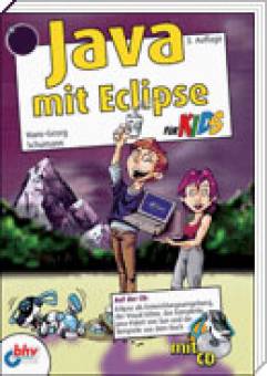 Java mit Eclipse für Kids  Auf der CD Eclipse als Entwicklungsumgebung der Visual Editor das komplette Javapaket von Sun und die Beispiele aus dem Buch