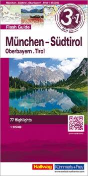 München - Südtirol Oberbayern - Tirol / 77 Highlights. Mit kostenlosem Download für Ihr Smartphone!. 1 : 175.000