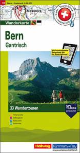 Wandertourenkarte 12:  Bern - Gantrisch / Maßstab 1:50'000 33 Wandertouren