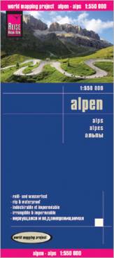Alpen - Maßstab 1:550.000  1. Auflage 2013