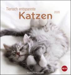 Tierisch entspannte Katzen Postkartenkalender 2020